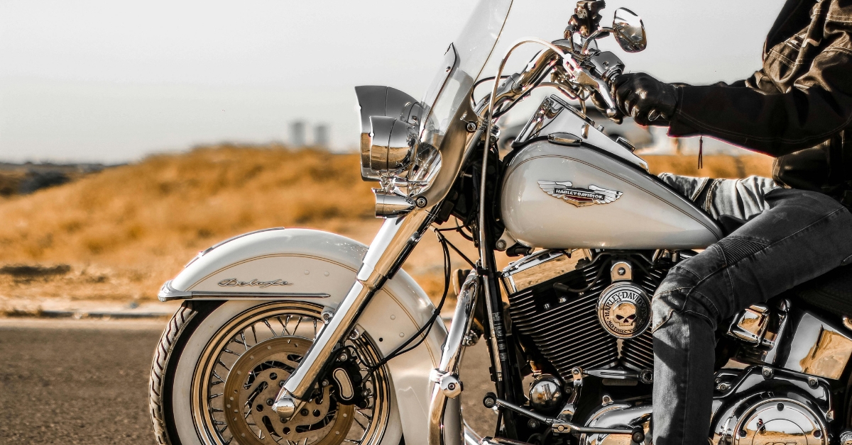 Harley Davidson motorcycle rider