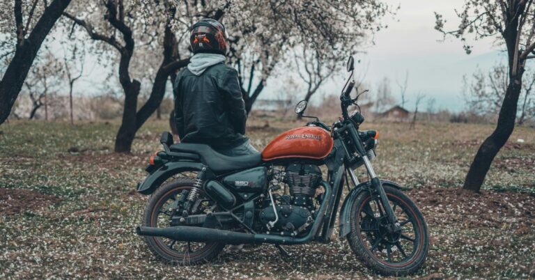 clean motorcycle helmet